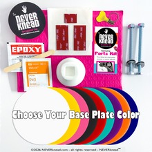 NEVERknead Polymer Clay Conditioning Kneading Machine Parts Kit to condition all brands of polymer clay by NEVERknead.com