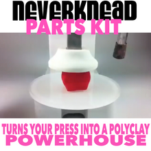 NEVERknead Parts Kit turns your arbor press into a polymer clay POWERHOUSE - by NEVERknead.com