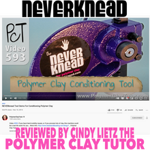 NEVERknead Polymer Clay Kneading Conditioning Tool reviewed by Cindy Lietz, The Polymer Clay Tutor (PCT) - by NEVERknead.com